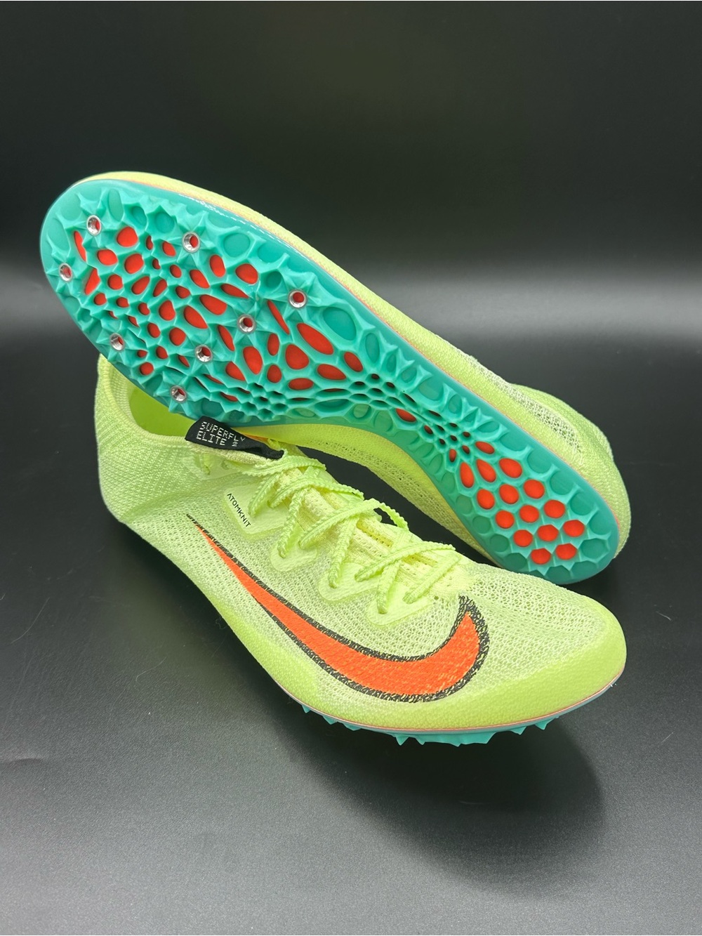 Nike Zoom Superfly Elite 2 Track Spikes CD4382-700 Volt Men’s Size 12